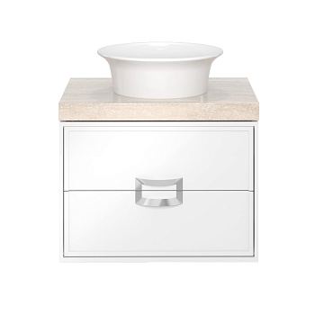 Тумба CANALETTO подвесная с ящиками 60, белая матовая CN.60\M Тумба CANALETTO подвесная с ящиками 60, белая матовая CN.60\M