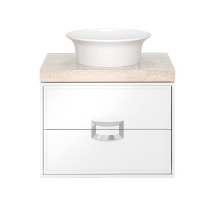 Тумба CANALETTO подвесная с ящиками 60, белая глянцевая Тумба CANALETTO подвесная с ящиками 60, белая глянцевая