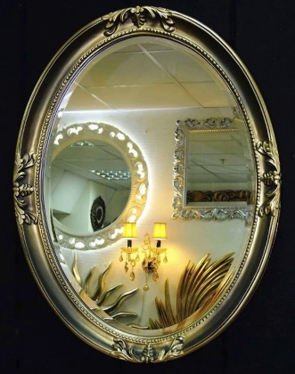 Зеркало овальное, антик, 85х65 (полиуретан) поталь 511-P Boheme Зеркало овальное, антик, 85х65 (полиуретан) поталь 511-P Boheme
