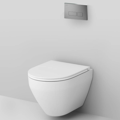 IS47031.701700 Инсталляция с клавишей Pro S мат никель с подвесным унитазом Spirit V2.0 FlashClean с сид м/лифт