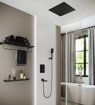 Душевая система Timo Selene SX-2039/03SM скрытого монтажа, черная матовая Душевая система Timo Selene SX-2039/03SM скрытого монтажа, черная матовая