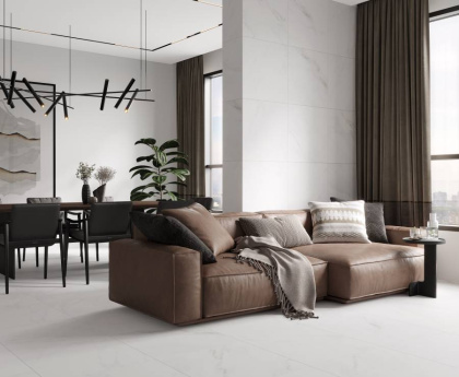 Керамогранит К27 Tenderness белая (60смх60смх9мм) (4шт_1,44м2) матовая, м2 Керамогранит К27 Tenderness белая (60смх60смх9мм) (4шт_1,44м2) матовая, м2