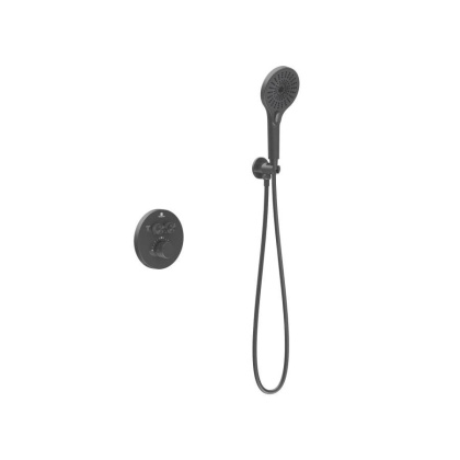 Душевой комплект Inspire VSFW-3I22MT5GM встраиваемый, термостат, двухрежимный, вороненая сталь Душевой комплект Inspire VSFW-3I22MT5GM встраиваемый, термостат, двухрежимный, вороненая сталь