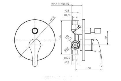 Orange Otto M22-500cr смеситель для ванны/душа скрытого монтажа Orange Otto M22-500cr смеситель для ванны/душа скрытого монтажа