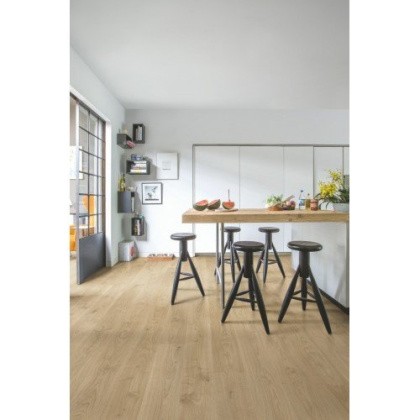 Ламинат Quick-step Perspective PER6075 Доска дуба белого светло-бежевая (9мм/32кл/1,507м2) 1380*156, м2