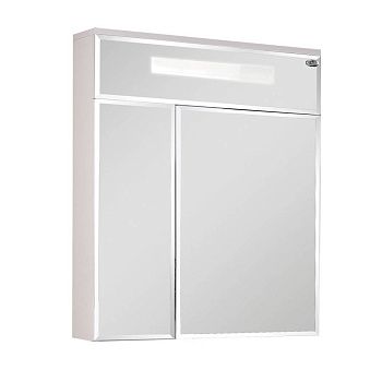 Шкаф-зеркало Onika Сигма 60 белый, c LED подсветкой