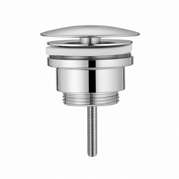 Донный клапан ABBER AF0012 без перелива, фиксированный, хром Донный клапан ABBER AF0012 без перелива, фиксированный, хром