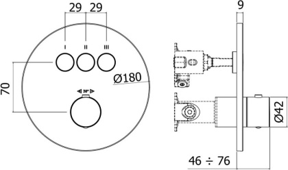 Смеситель для душа Paffoni Compact Box CPT019BO Смеситель для душа Paffoni Compact Box CPT019BO