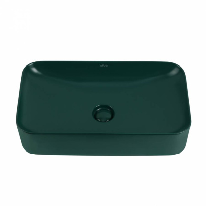 Раковина накладная ABBER Rechteck AC2204MDG зеленая матовая