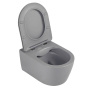 Унитаз ABBER Bequem AC1104MG подвесной серый матовый, безободковый Унитаз ABBER Bequem AC1104MG подвесной серый матовый, безободковый