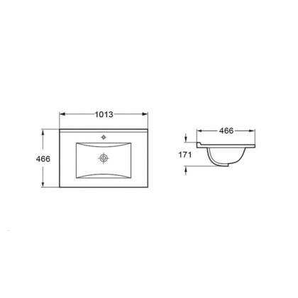 Раковина VBS-13100MA керамическая, цвет антрацит матовый Раковина VBS-13100MA керамическая, цвет антрацит матовый