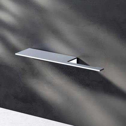 Держатель для туалетной бумаги Sense L с полкой, 3х30х8 см, цвет серебро, A7454300