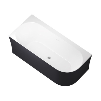 Акриловая ванна Allen Brau Priority 1700x780 2.31004.21A/AM антрацит/белый матовый, шт Акриловая ванна Allen Brau Priority 1700x780 2.31004.21A/AM антрацит/белый матовый, шт