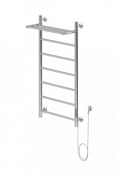 Полотенцесушитель электрический Aquanet Mauro 100х50 Тэн справа , с полкой Полотенцесушитель электрический Aquanet Mauro 100х50 Тэн справа , с полкой