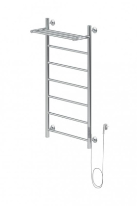 Полотенцесушитель электрический Aquanet Mauro 100х50 Тэн справа , с полкой Полотенцесушитель электрический Aquanet Mauro 100х50 Тэн справа , с полкой