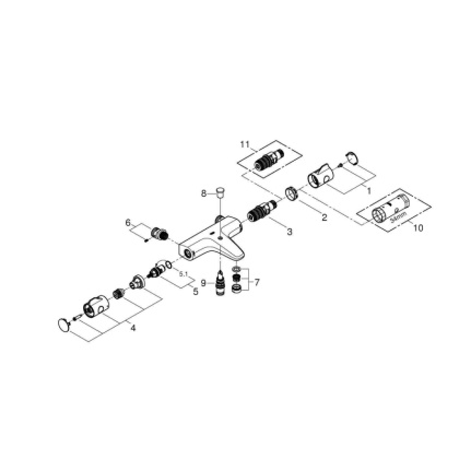 Термостат для ванны Grohe Grohtherm 800 34576000 хром
