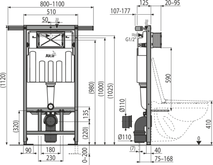 Скрытая система инсталляции ECOLOGY для сухой установки (при реконструкции ванных комнат в панельных домах)