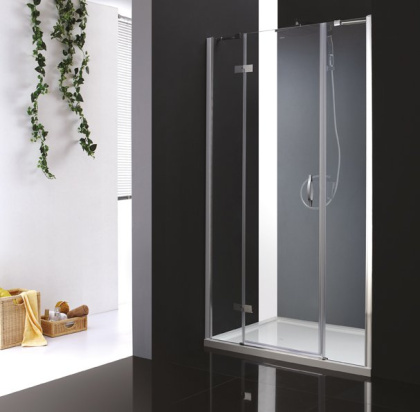 BERGAMO-W-B-13-100+60/60-C-Cr-L Душевая дверь