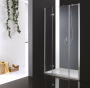 BERGAMO-W-B-13-100+60/60-C-Cr-L Душевая дверь