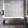 Leine 35P01-80WHITE Стеклянная шторка на ванну Wasserkraft