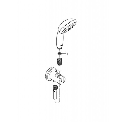 Душевой гарнитур Grohe Tempesta New 26406001 хром Душевой гарнитур Grohe Tempesta New 26406001 хром