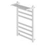Полотенцесушитель электрический Point Меркурий PN83858PW П7 500x800 с полкой, диммер справа, белый Полотенцесушитель электрический Point Меркурий PN83858PW П7 500x800 с полкой, диммер справа, белый