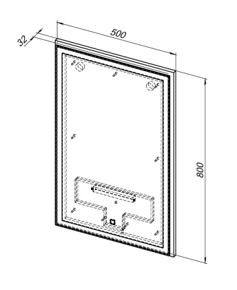 Зеркало Aquanet Nova Lite 50 белый LED NEW Зеркало Aquanet Nova Lite 50 белый LED NEW