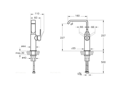 Смеситель Suit для раковины-чаши, глянцевый черный Смеситель Suit для раковины-чаши, глянцевый черный