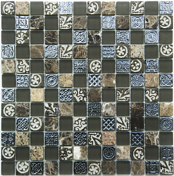 Мозаика S-835 стекло (23*23*8) 298*298 