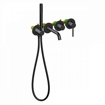 Смеситель TIMO Saona 2314/03YSM для ванны скрытого монтажа, черный матовый Смеситель TIMO Saona 2314/03YSM для ванны скрытого монтажа, черный матовый