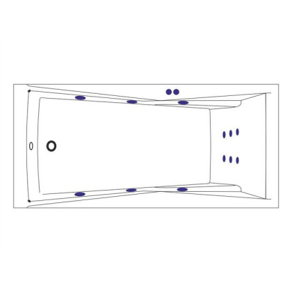 Ванна EXCELLENT Palace 180x80 "LINE" (бронза) Ванна EXCELLENT Palace 180x80 "LINE" (бронза)