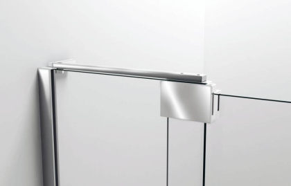 Душевая дверь Extra VDP-1E9010CLGM, 900/1000, вороненая сталь, стекло прозрачное