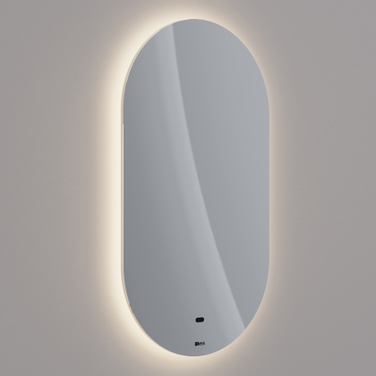 Зеркало Lemark OLSA 55х100см овальное с интерьерной подсветкой, с подогревом Зеркало Lemark OLSA 55х100см овальное с интерьерной подсветкой, с подогревом