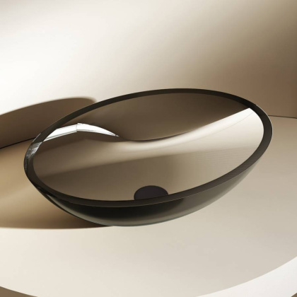 Раковина накладная прозрачная ABBER Kristall AT2802Onyx Раковина накладная прозрачная ABBER Kristall AT2802Onyx