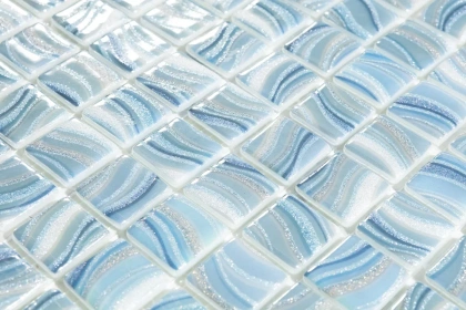 Стеклянная мозаика, 7801 Glitter Sky 25x25, Glitter