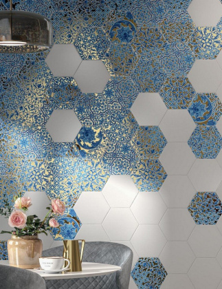 Декор VT\A430\24000 Талья Золотой/металл (23см*20см*6,9мм) (26шт/1,19м2) Орнамент 4, шт