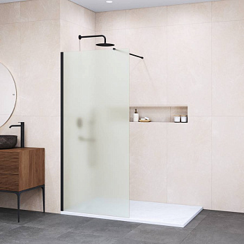 Душевая перегородка  60*195 RGW WA-002 B Чёрный/Матовое/6 мм (590-605) (Easy)