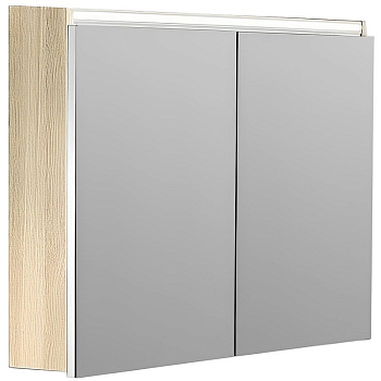 Зеркальный шкаф Vallessi 100 LIGHT OAK с подсветкой 546-L Boheme