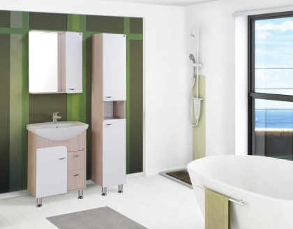 Пенал Onika Стиль 30 напольный, белый/ясень шимо, универсальный Пенал Onika Стиль 30 напольный, белый/ясень шимо, универсальный