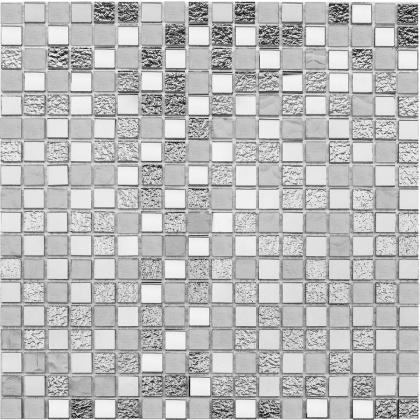 Стеклянная мозаика, Mix Inox 15x15, Metal Стеклянная мозаика, Mix Inox 15x15, Metal