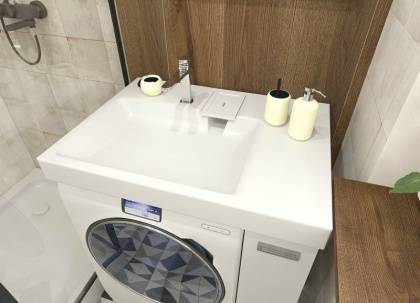 Комплект напольный под умывальник Riga Luxe 800х590  правосторонний с выдвижным ящиком Ш180хГ576хВ860