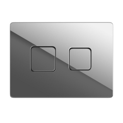 Кнопка ACCENTO SQUARE пневматическая пластик хром глянцевый