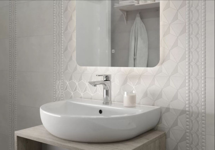 Бордюр HGD\A584\6437 Корредо серый 7,7см*25см*8мм (1уп/30шт), шт