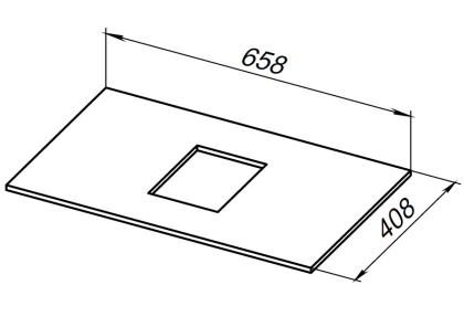 Столешница Allen Brau Priority 70 1.31009.B-S бежевый структ