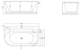 Акриловая ванна BELBAGNO BB408-1500-800 Акриловая ванна BELBAGNO BB408-1500-800