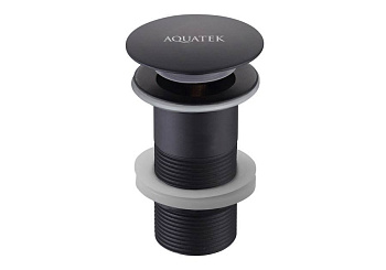 Сливной набор для раковины AQUATEK, матовый черный AQ6000MB Сливной набор для раковины AQUATEK, матовый черный AQ6000MB
