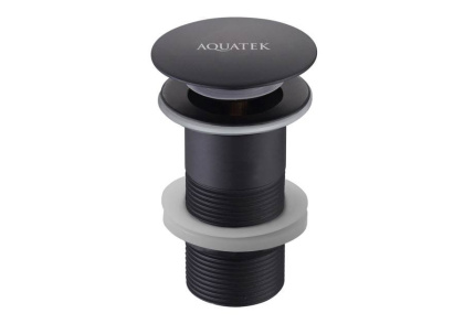 Сливной набор для раковины AQUATEK, матовый черный AQ6000MB Сливной набор для раковины AQUATEK, матовый черный AQ6000MB