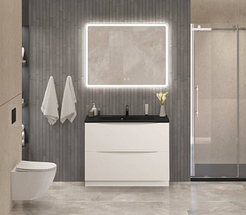 Тумба с раковиной напольная BelBagno MARINO 100 Bianco Lucido