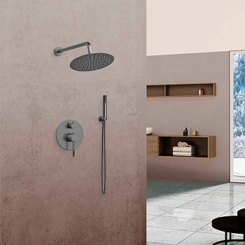 Душевой комплект Desire VSFW-1D1GM, встраиваемый, 2 режима, вороненая сталь Душевой комплект Desire VSFW-1D1GM, встраиваемый, 2 режима, вороненая сталь