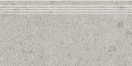 Ступень Чеппо ди Гре серый светлый матовый обрезной 30x60x0,9